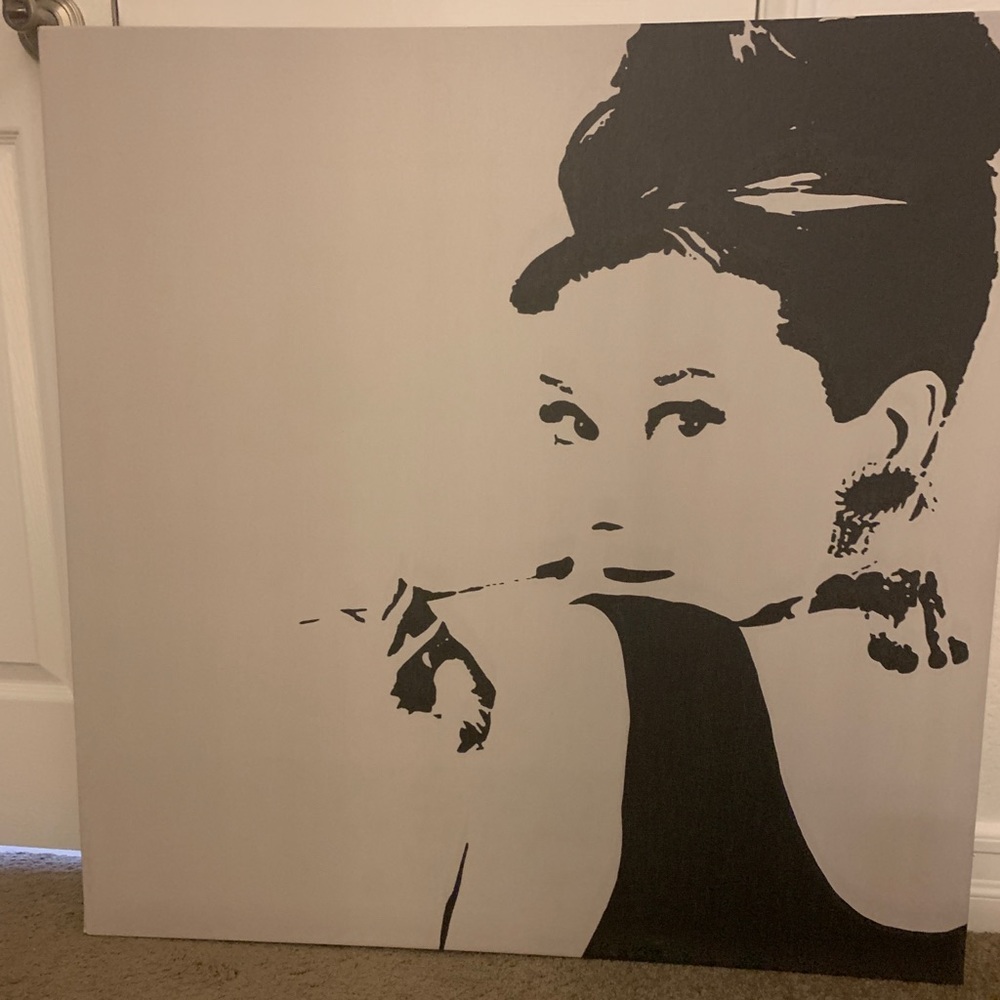 Audrey Hepburn canvas
